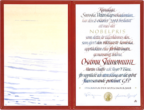 Osamu Shimomura Nobel Prize