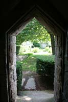 from inside the chapel today