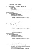 5 paragraph essay outline