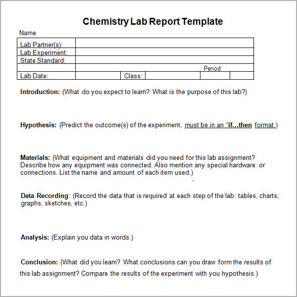 Abstract for lab report