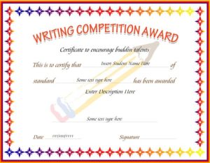Award writing