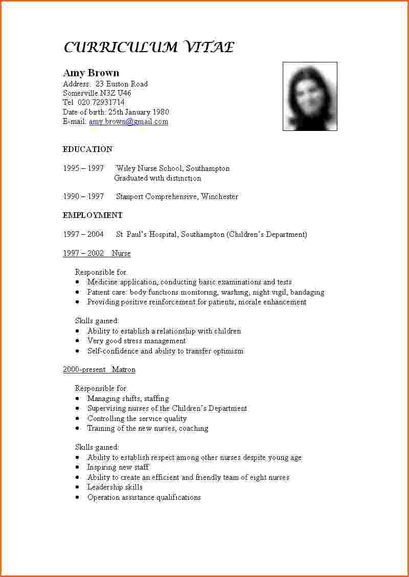 Curriculum Vitae Format In Research Paper : Best Chemist Resume Example