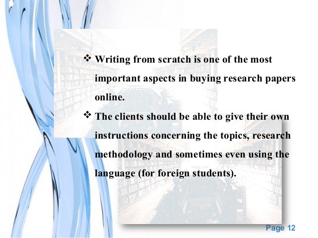 Buying research papers online