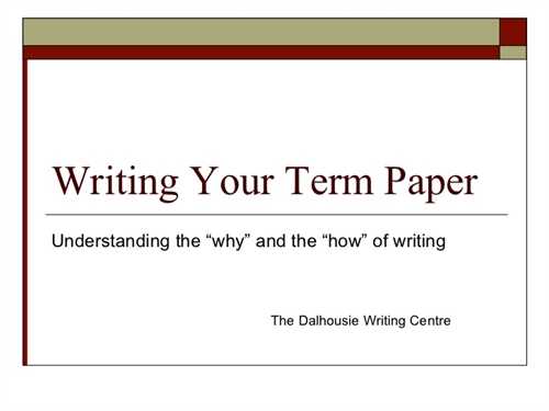 Custom term papers