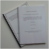 Dissertation binder