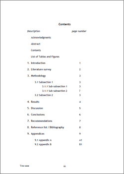 Dissertation checklist