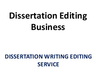 Dissertation editing rates
