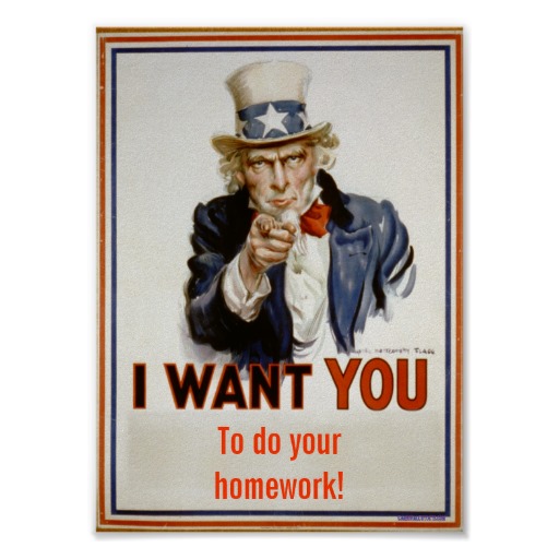 you should do your homework