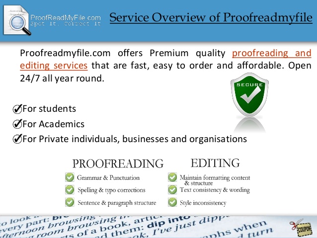 Editing services online