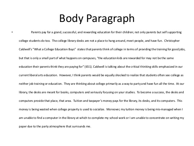 Essay about yourself