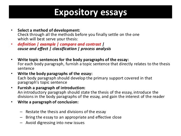 What is an expository essay?