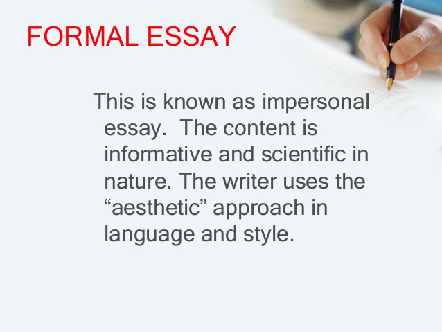 Formal essay