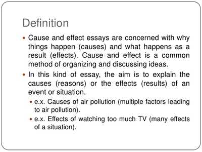 cause and effect essay on global warming