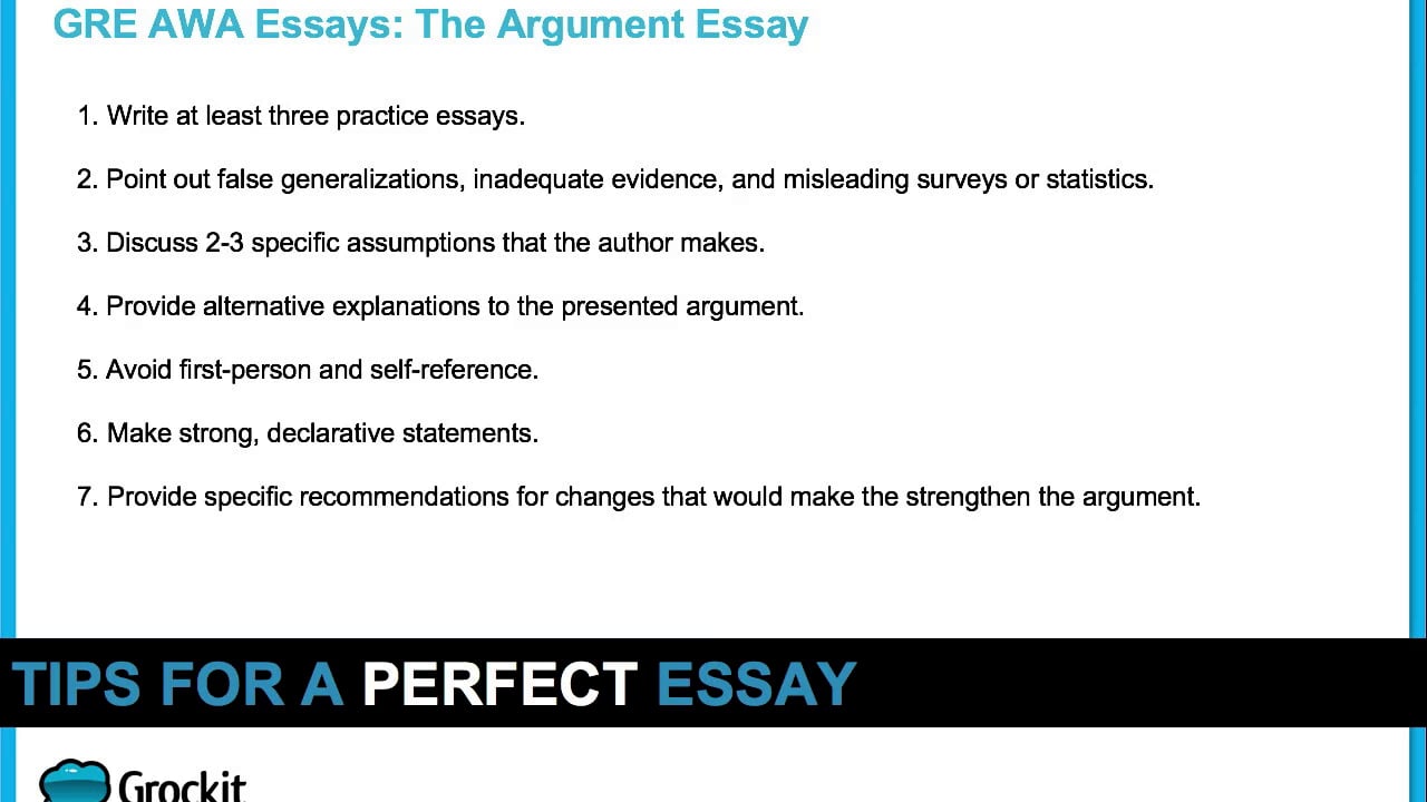 Gre essays