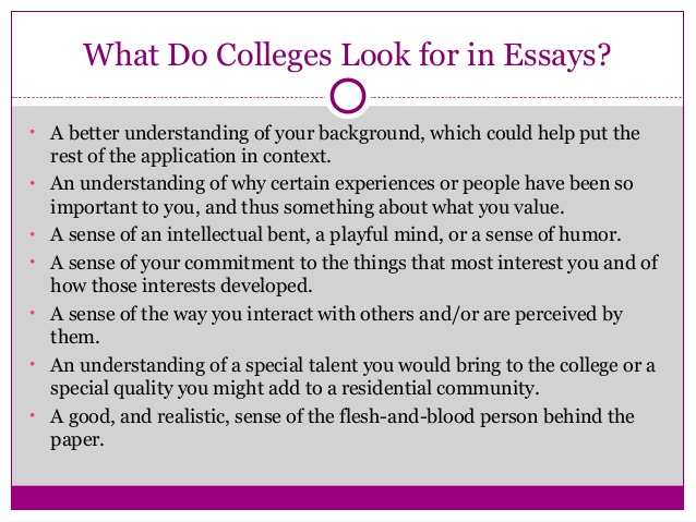 Great college application essays