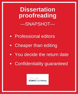 Proofreading editing service