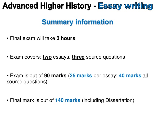 History essay writing