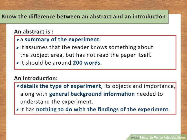 Introduction for a lab report