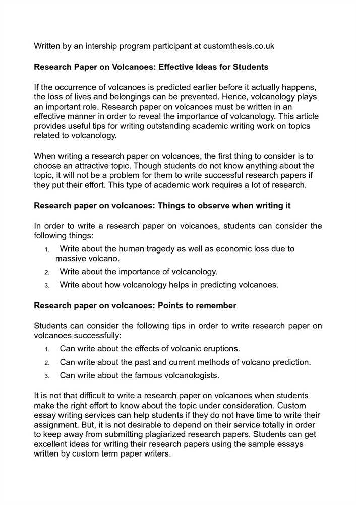 Introduction to a research paper