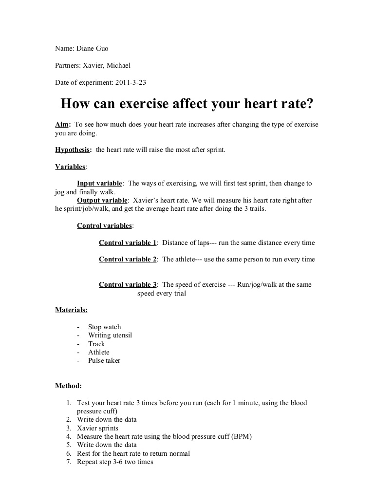 Lab report method