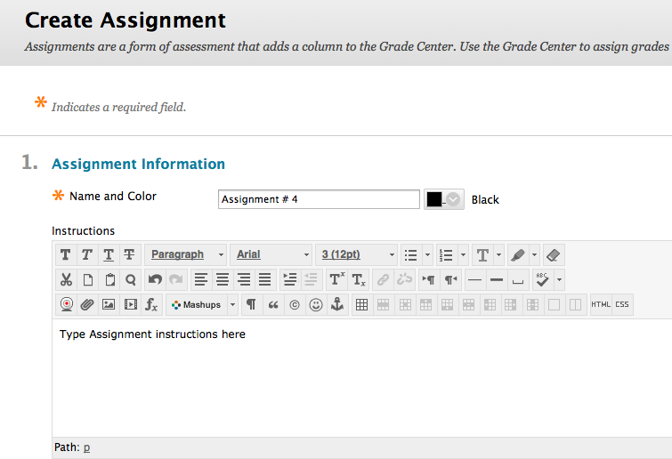 Make assignment online