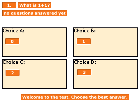 Multiple choice trivia questions