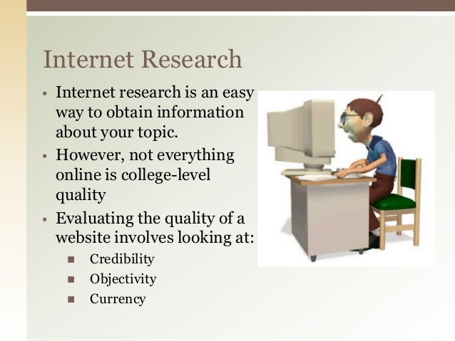 Online research sources