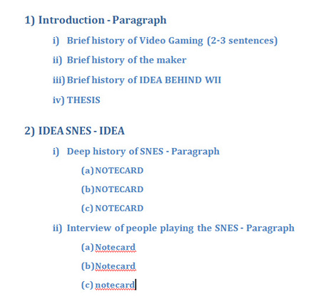 Order of paragraphs in essay