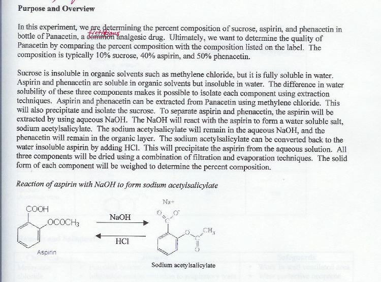 Organic chemistry lab report