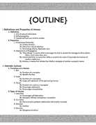 Outline for report writing