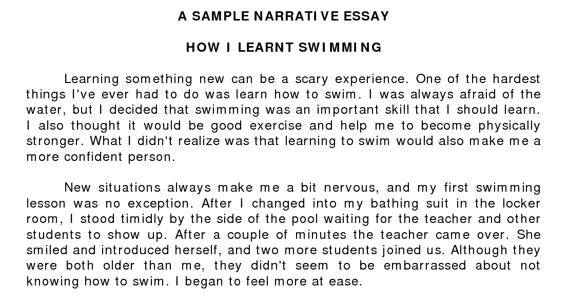 narrative-essay-format