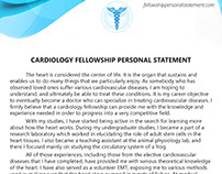 Personal statement for cardiology fellowship