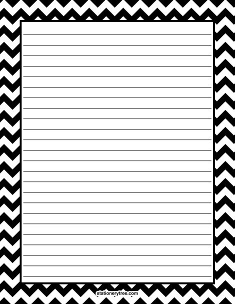 Printable stationary