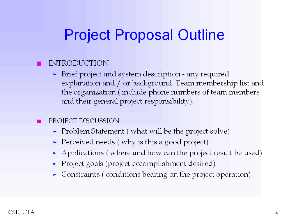 Project outline