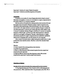 Protein purification lab report