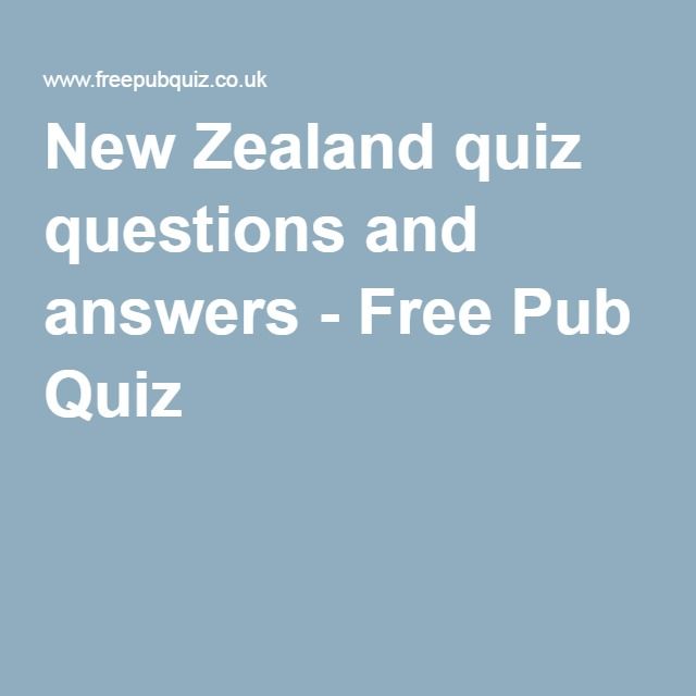 Pub quiz questions