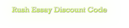 Rush essay discount