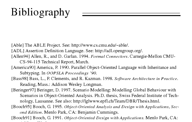 Sites for bibliography