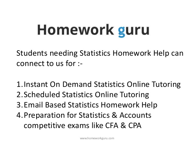 Statistics help for students