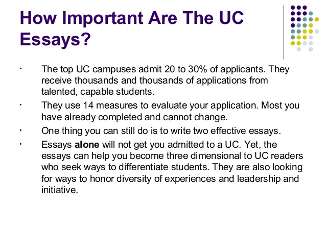 Uc college essay