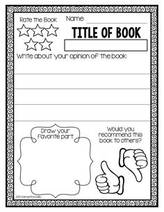 Write a book report