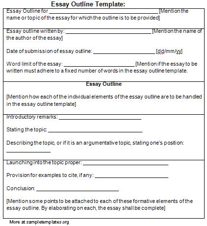 Write essay outline