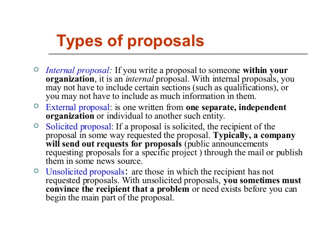 Write proposal