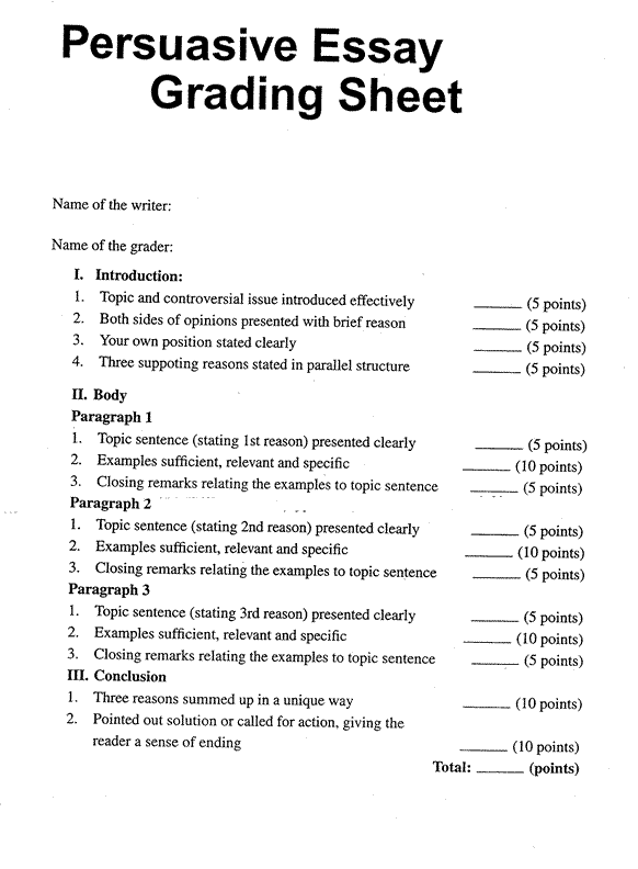 essay outline