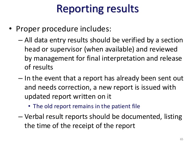 Writing laboratory reports