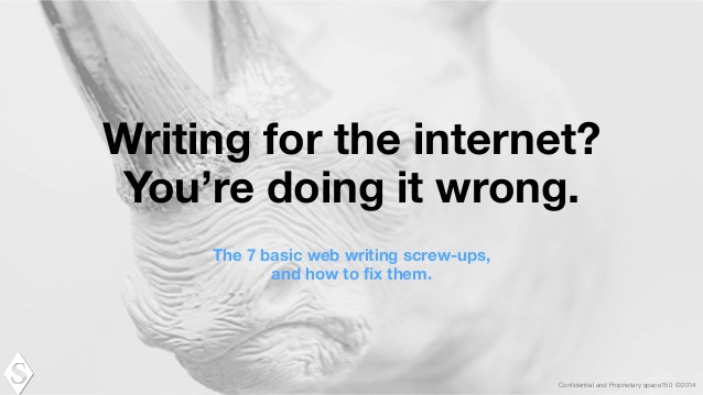 Writing on the internet