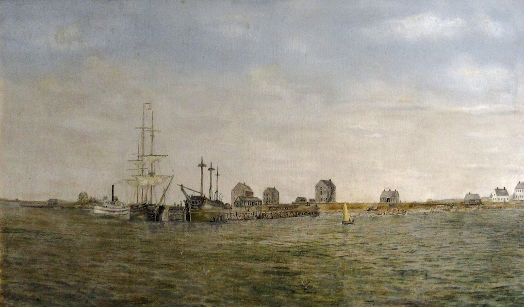 Gifford painting of the waterfront