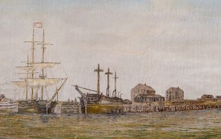 Water Front at Woods Hole 1870 by Franklin L. Gifford