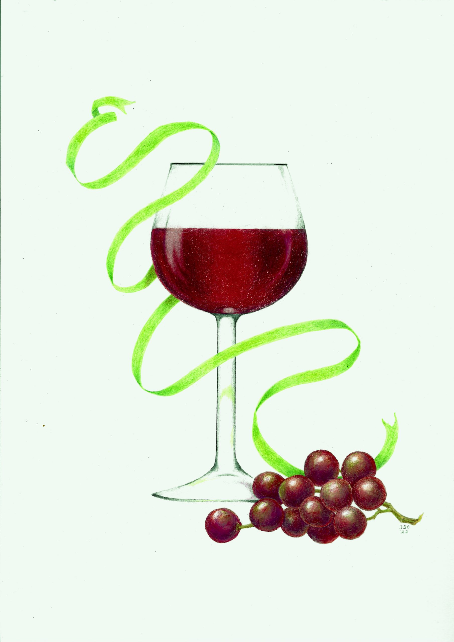 J Child wine glass