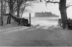 Mansion House in the snow